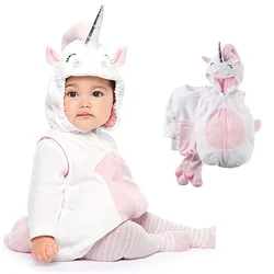 Halloween Kigurumis Unicorn Infant Baby Boy Girls Romper Sets Festival Coveralls Baby Outfits Christmas Party Jumpsuit Suits