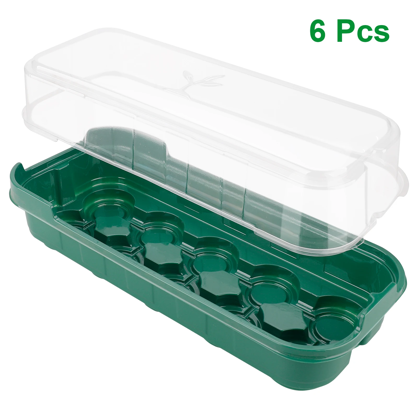 

6 Sets Cultivating Pot Planting Tray 36 Mm Peat Pellets Transparent Cover Reusable Indoor/Outdoor Gardening Garden Pots