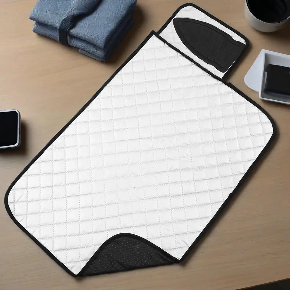 Upgraded Ironing Mat Thick Portable Ironing Mat Handy Laundry Washer Dryer Isolate Heat Pad Cover for Table Top 50x83cm