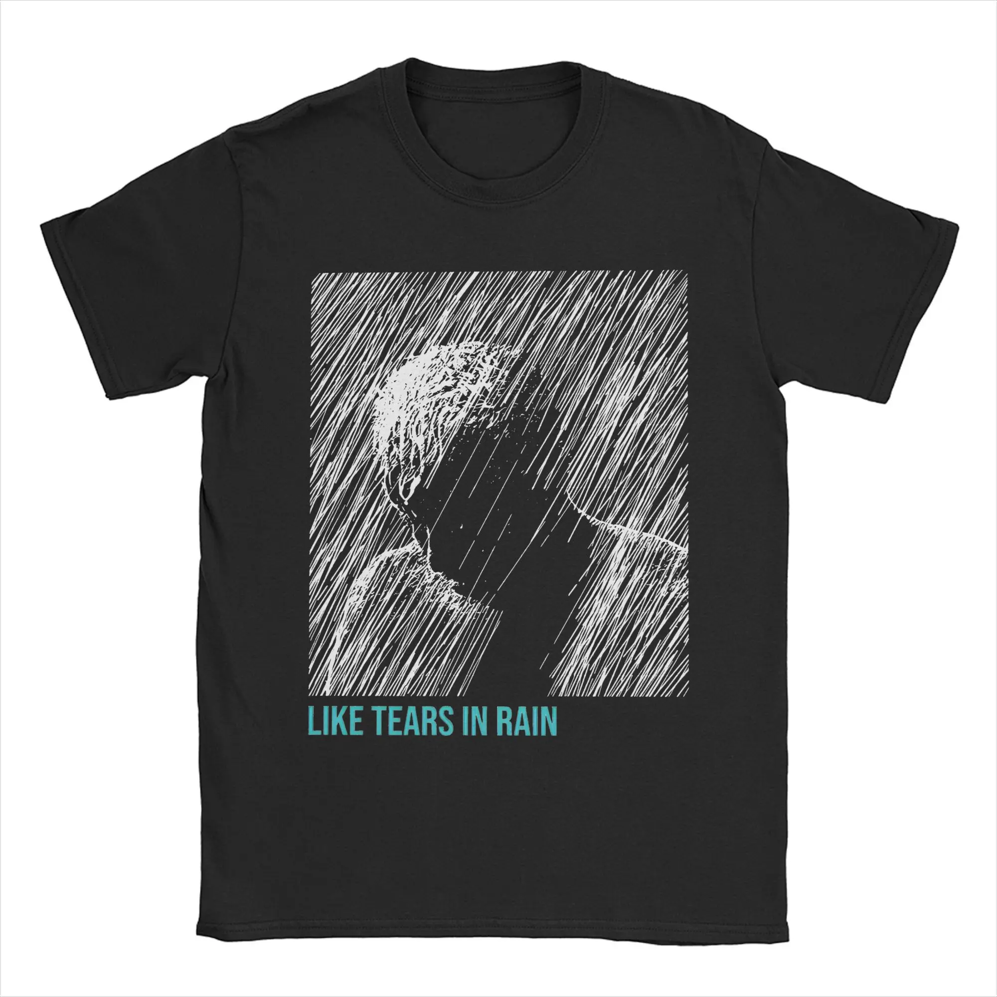 Mens Womens Tears In Rain Shirt Pure Cotton Graphic Printed T-Shirt Movie Top Clothing