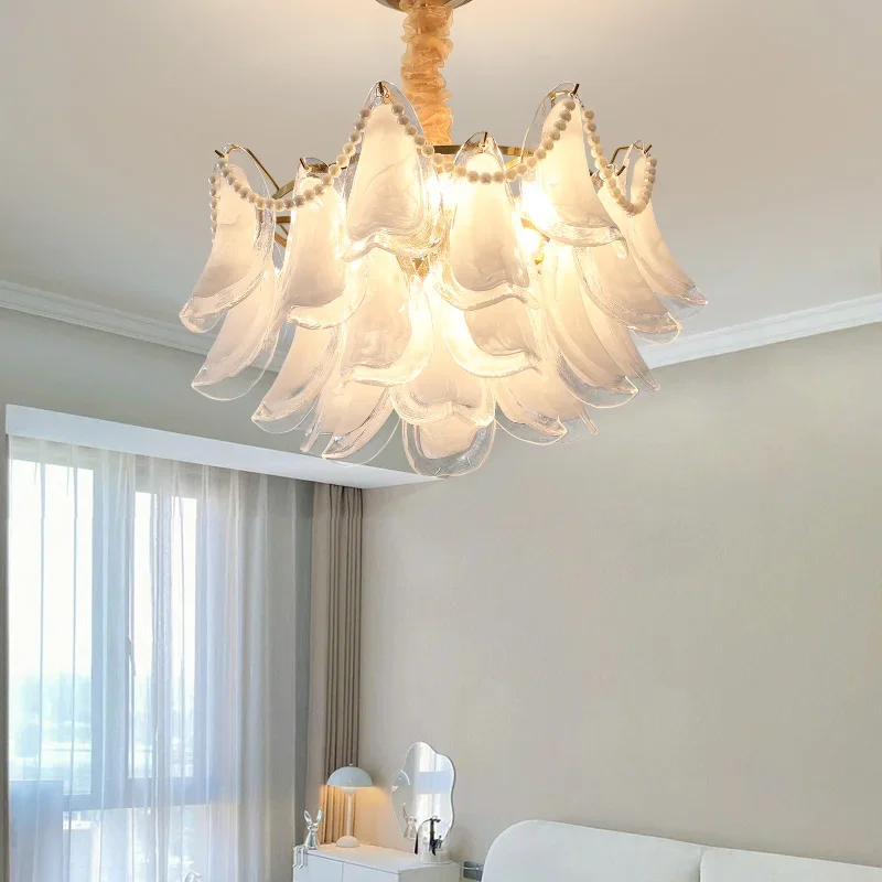 Commercial Chandelier Creative Personality Art Light LuxuryHot Sale Meal Pearl Chandelier Dining Room Lamparas Pendant Lights