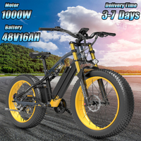 LANKELEISI RV700 Mountain Snow Electric Bicycle 26*4.0 Inch Fat Tire E-Bike 1000W Motor 48V16AH Lithium Battery Electric Bike