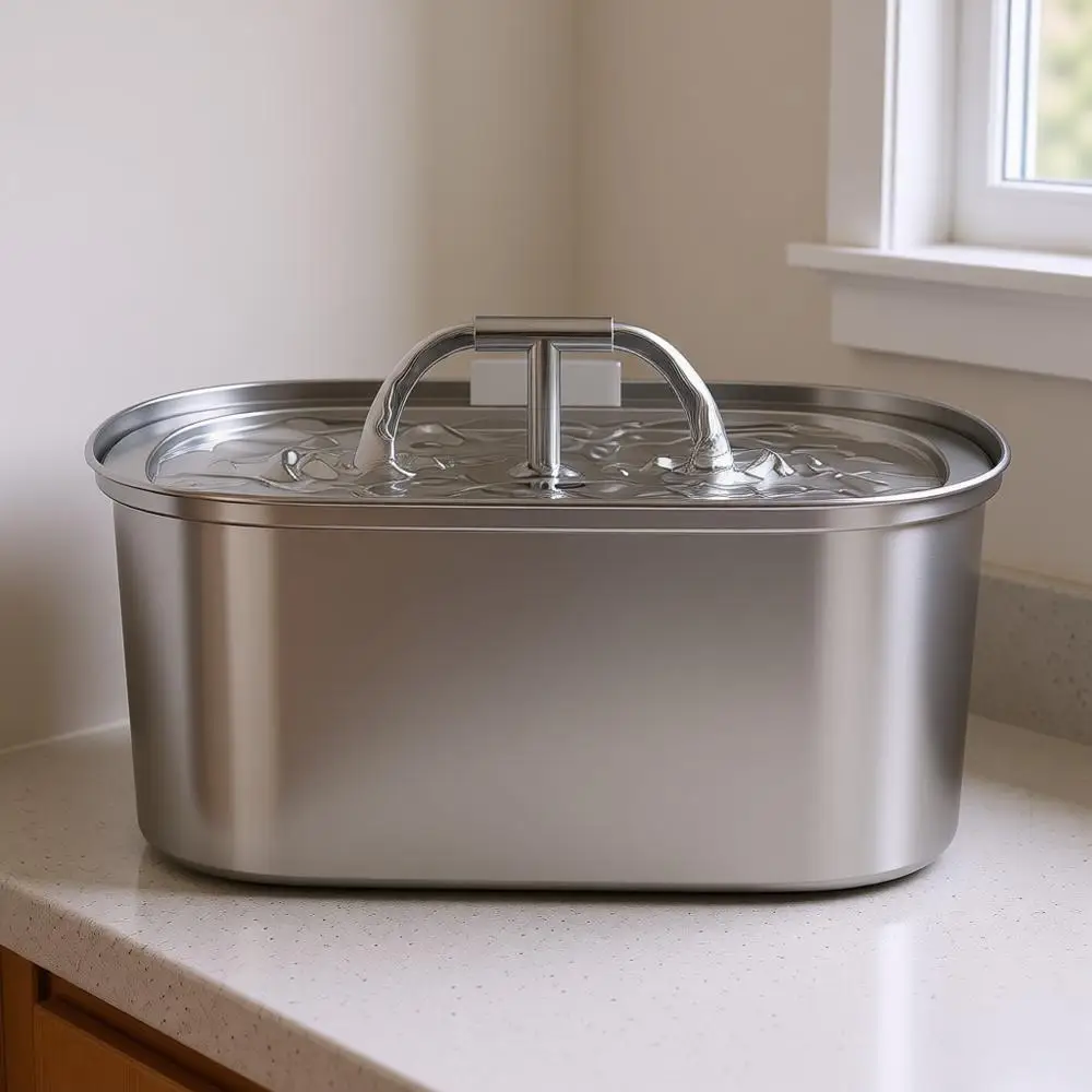 

Pet Drinking Fountain or Cats Indoor Automatic Dog Water Dispenser Bowl - 108oz/3.2L with 8 Replacement Filters