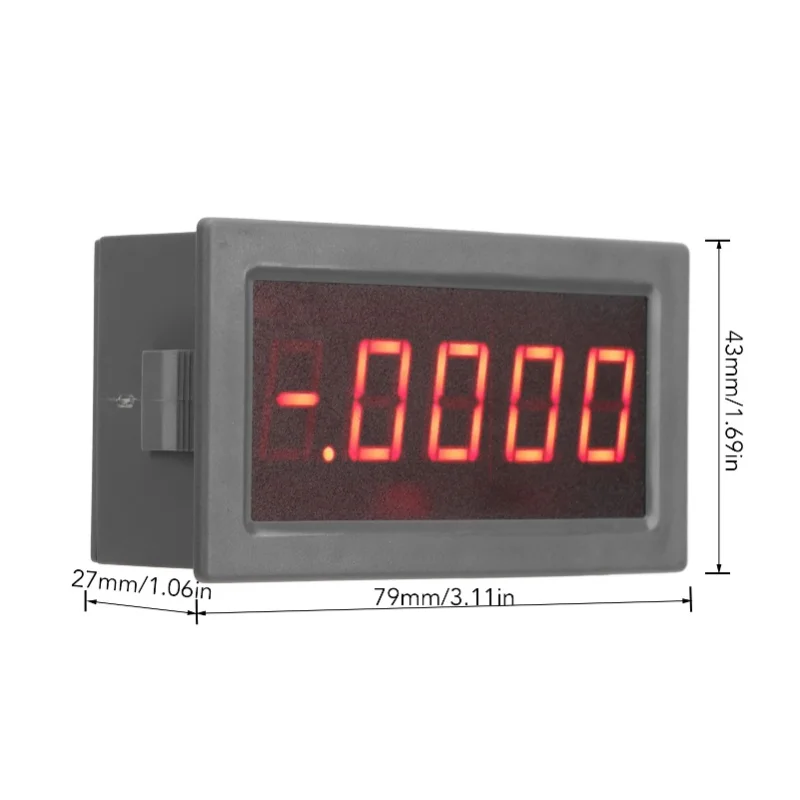 LED Digital Ammeter DC5V 0-200uA High Accuracy Safe Current Gauge For Car Boat Electric Bike
