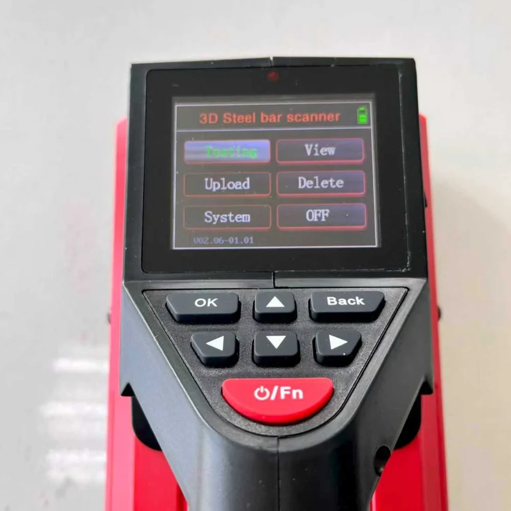 Integrated Industrial Rebar Scanner Metal Detector 3D R800 for Construction 6-50mm Diameter Range Battery Powered High Accuracy
