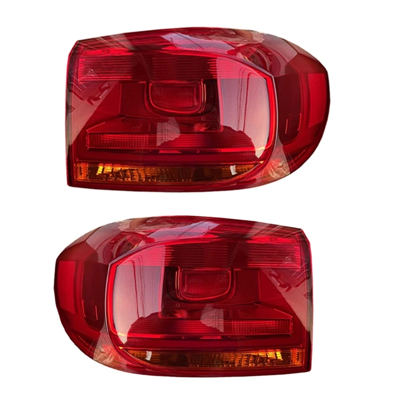 For  Tiguan 2012-2017 Car Rear Tail Light Cover Lamp Reversing Brake Fog Light Cover Without Bulb