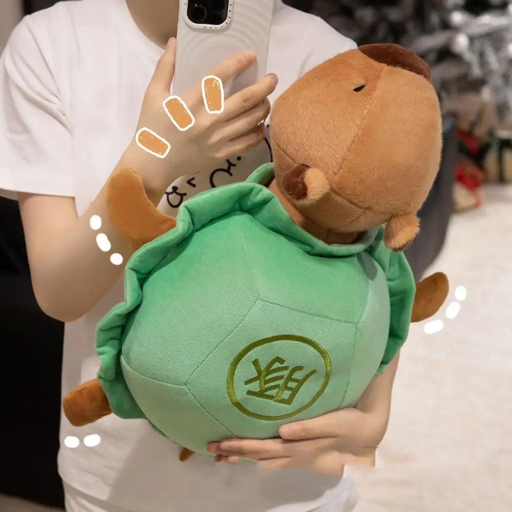 Fluffy Capybara เต่าหมอน Plush Soft Collection Capybara ตุ๊กตาของเล่นการ์ตูนน่ารักเต่าสัตว์ตุ๊กตาเด็กของขวัญ