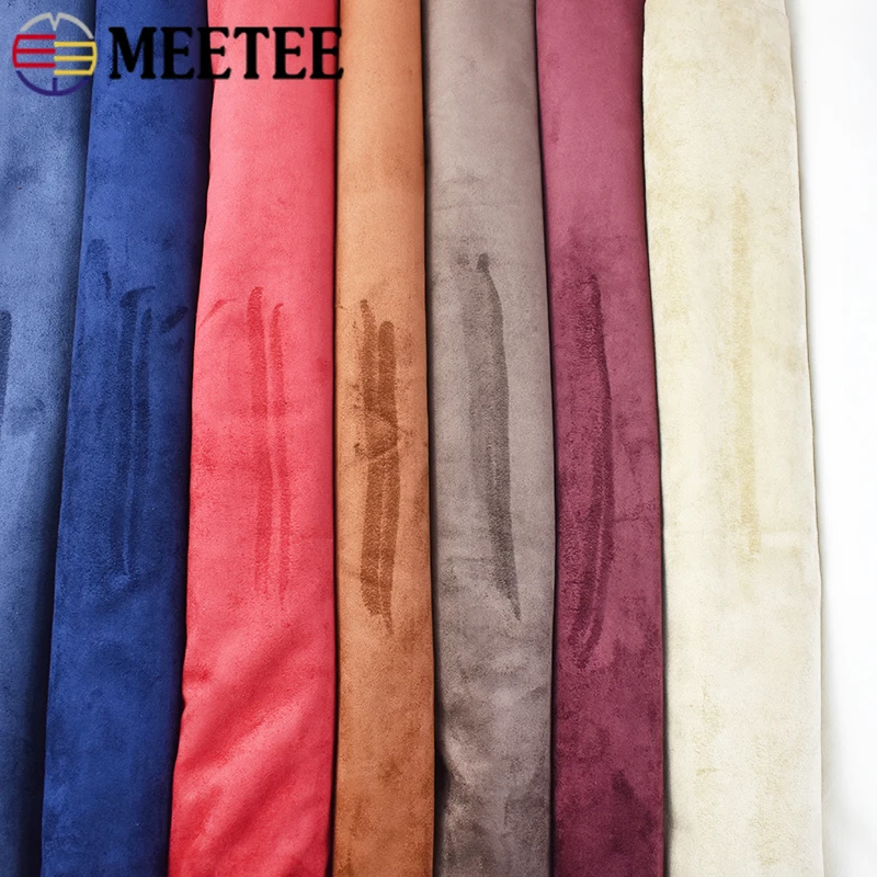 

45*150cm Suede Leather Fabric Elastic Stretch Cloth for Automotive Interior Door Furniture Decor Fabrics DIY Sewing Accessories