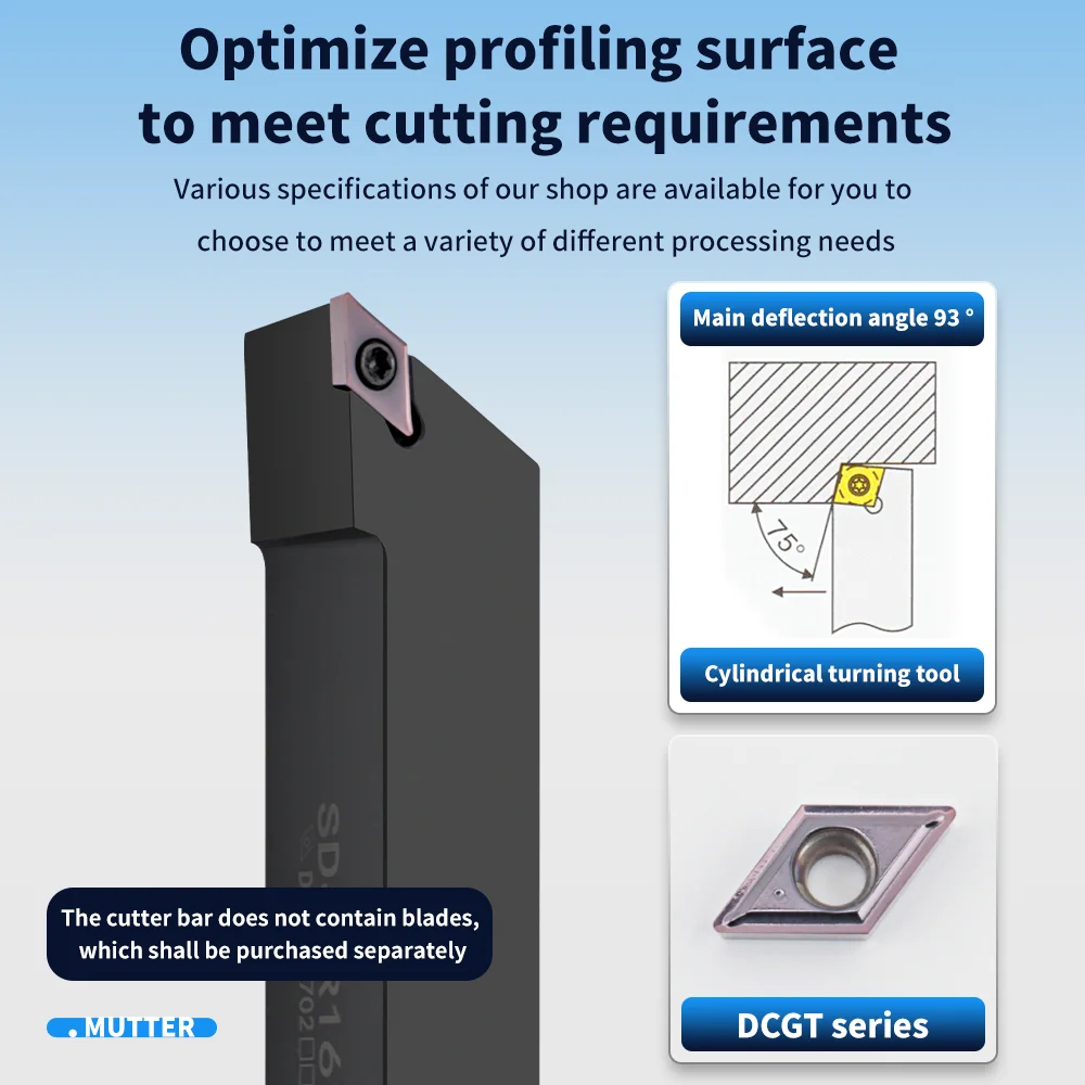 CNC Turning Lathe Tool Holder External Turning Tool SDJCR1010E07  SDJCR2525M11  SDJCR2020K11  SDJCL1616H07