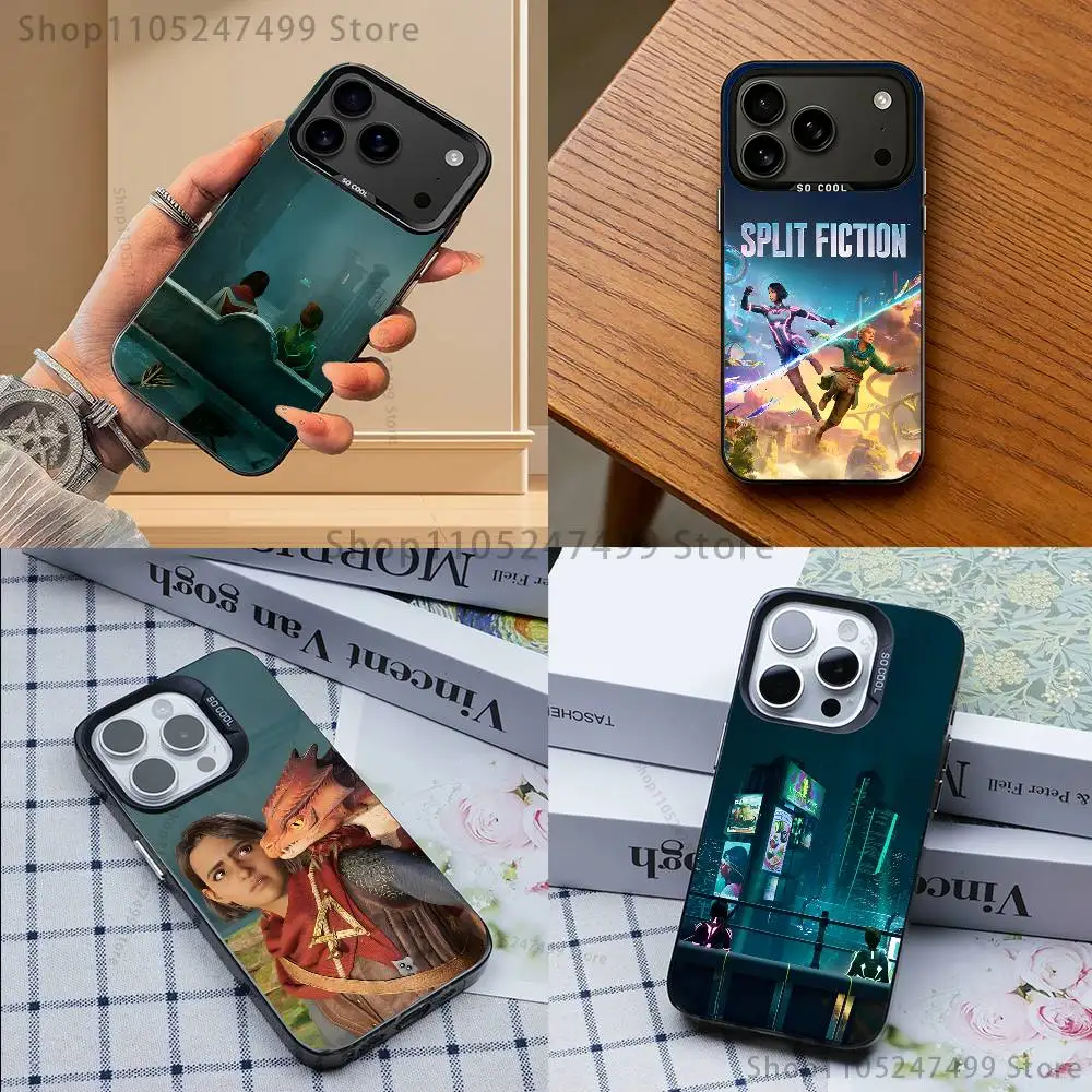 

Game S-Split F-Fiction Phone Case For iPhone 17,16,15,14,13,12,11,Mini,Pro,MAX,plus,Black Matte Shockproof Cover