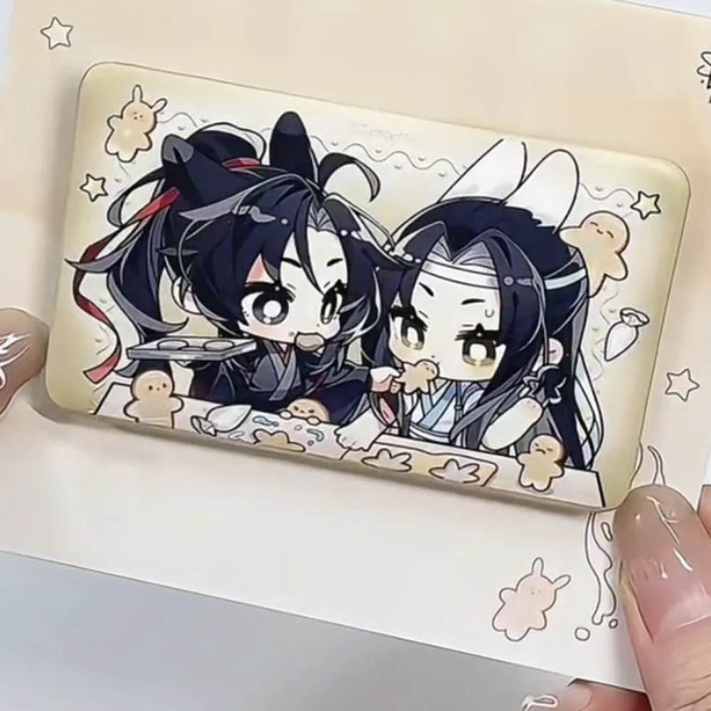 Anime The Untamed MO DAO ZU SHI Wei Wuxian Lan Wangji Q Version Badge Brooch Pin Tinplate Gift Fan Cosplay Accessory Collection