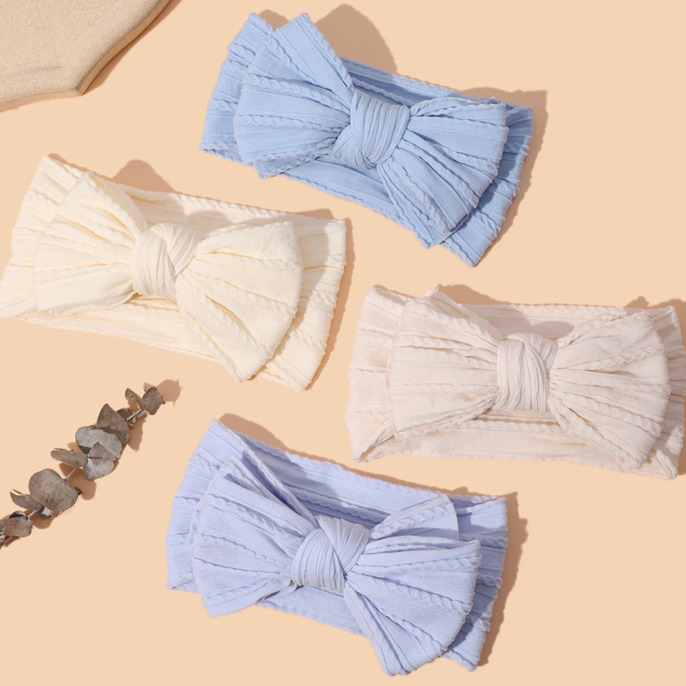 

44 color Choose Cable Knit Nylon Baby Headwraps Kids Turban Rib Headbands Girls nylon headbands,Kids Hair Accessories
