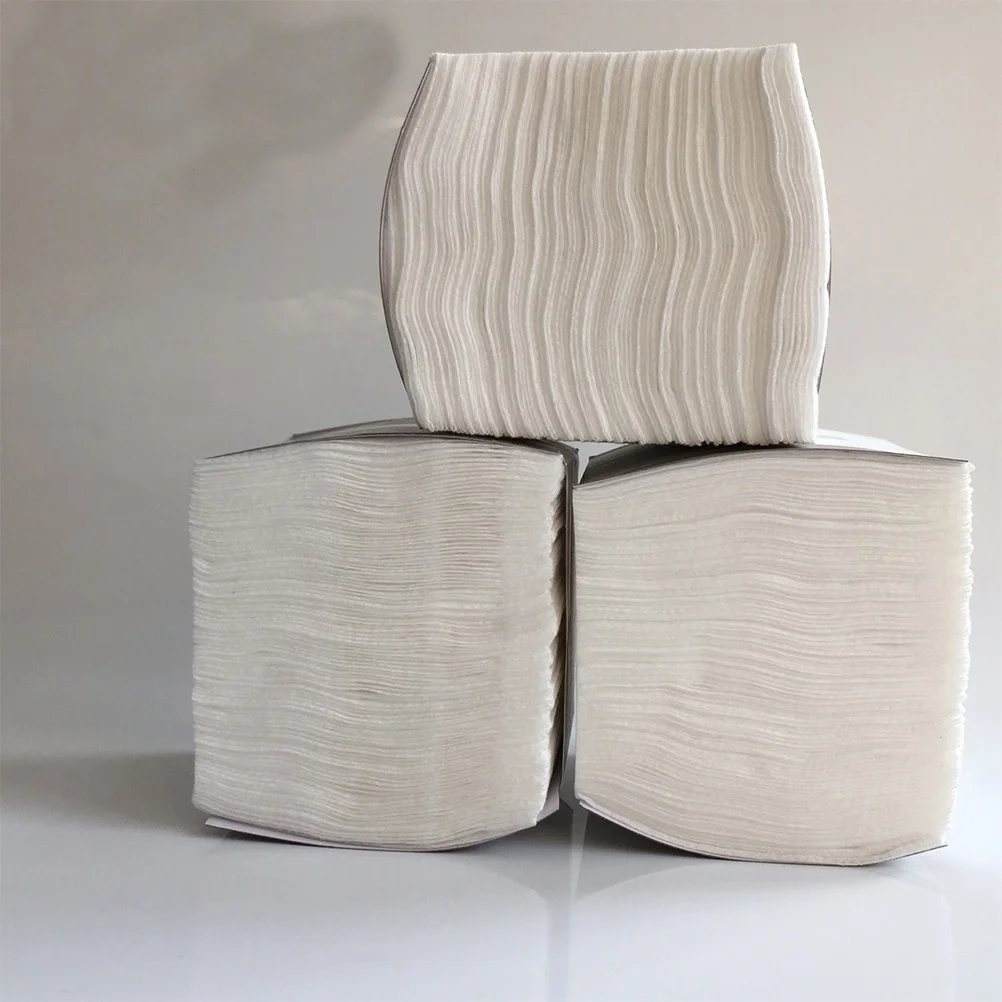 

300Pcs Facial Nonwoven Pads Soft Absorbent Makeup Remover Pieces Disposable Lightweight Wipes for Home Salon Skin Care