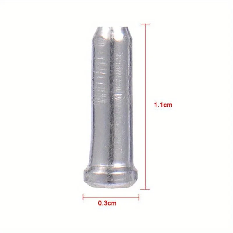 50 Uds. Tapas de extremo de Cable de bicicleta tapas de extremo de Cable de bicicleta desviador de freno puntas de Cable de cambio engarzadores accesorios de bicicleta MTB