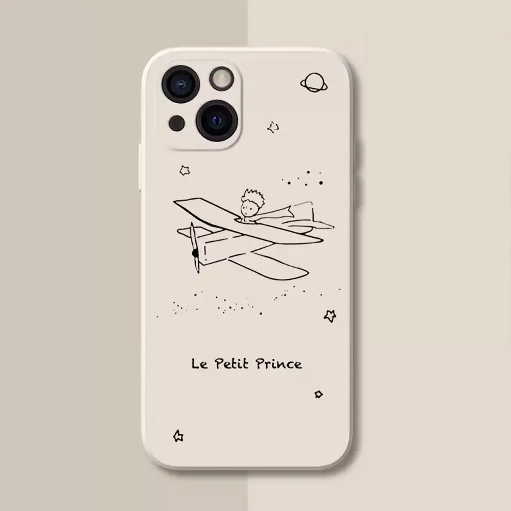 Cartoon The Little Prince Phone Case for IPhone 16 15 14 13 12 11 Pro Max Mini X XS 7 8 Plus Art Cases Soft Silicone Back Covers