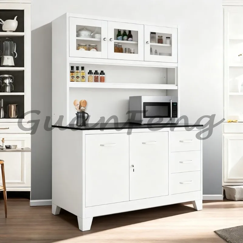 Steel Kitchen Storage Cabinet Metal Cupboard with Customizable Support Feet Made in China