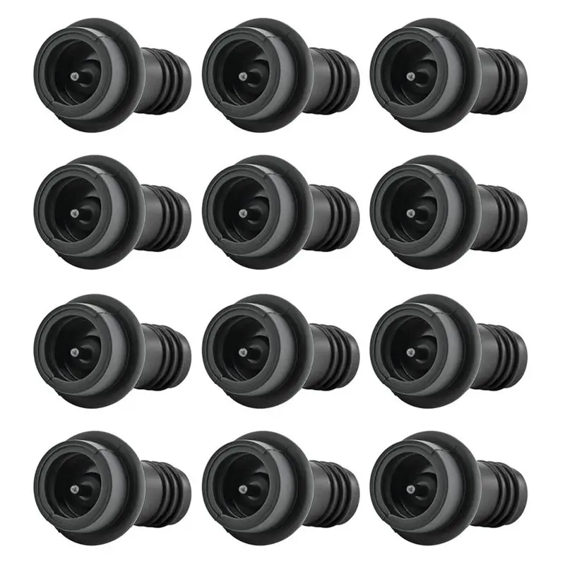 PHFU-Vacuum Wine Stopper Set-12Pcs Airtight Silicone Sealers To Preserve For Red Wine Bottle Keep Longevity