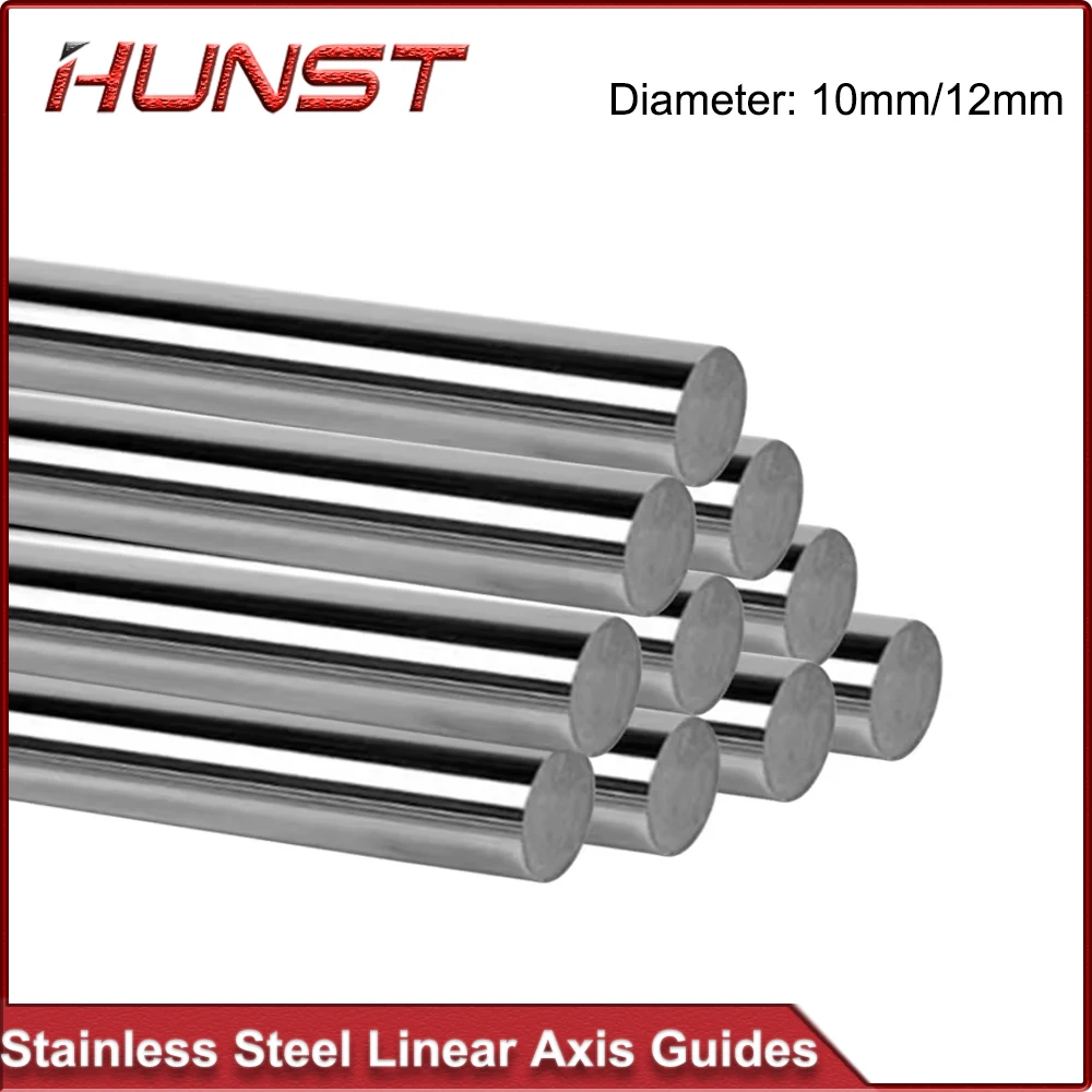 

HUNST Stainless Steel Solid Diameter 10mm/12mm Machine Tool Linear Axis Guide Optical Axis Guide Slide
