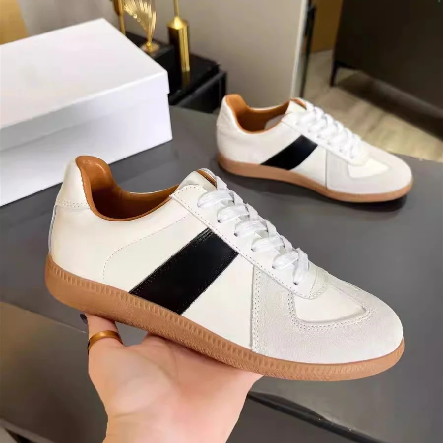 

Designer New Lace Up Flat Casual Shoes Men Mixed Colors Patchwork Sneakers Male Spring Outwear Runner Sport Shoes