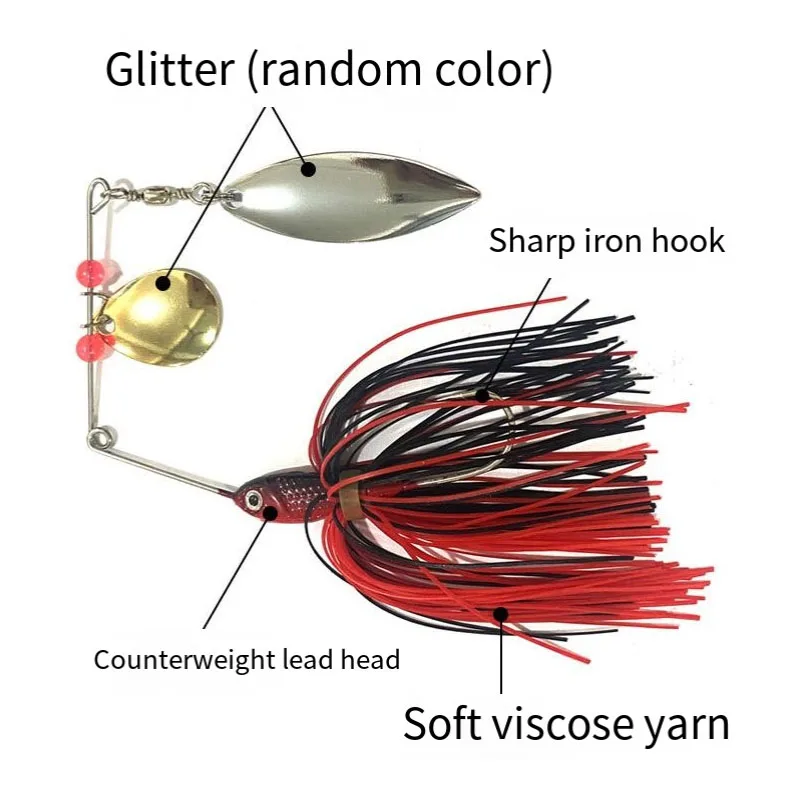 السباحة الرقص الصيد إغراء سيليكون الطعم الاصطناعي التنانير صب تهزهز هوك حاد المغازل سبينيربايت المعادن سمك السلمون المرقط ملعقة باس بايك