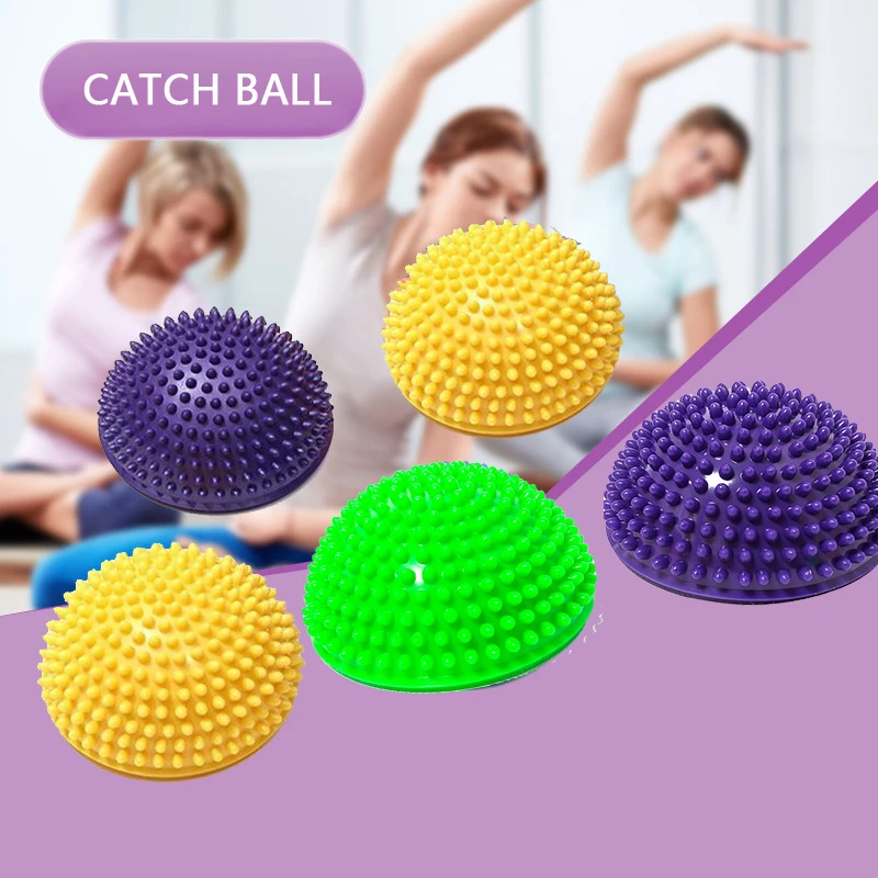 Mini Wave Speed Ball Half Circle Balance Ball Trainer Foot Step Toy Children\'s Sensory Stimulation Ball Durian Ball