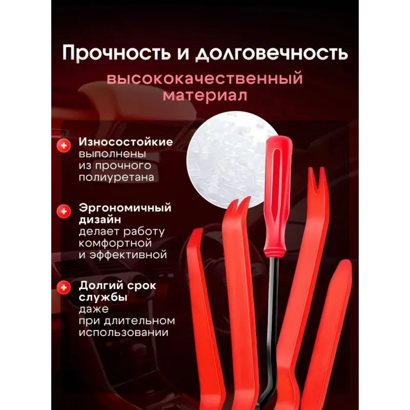 

Car Interior Panel Clip Remover, Automotive Trim Removal Tool Set, Durable And Compact Auto Repair Tools