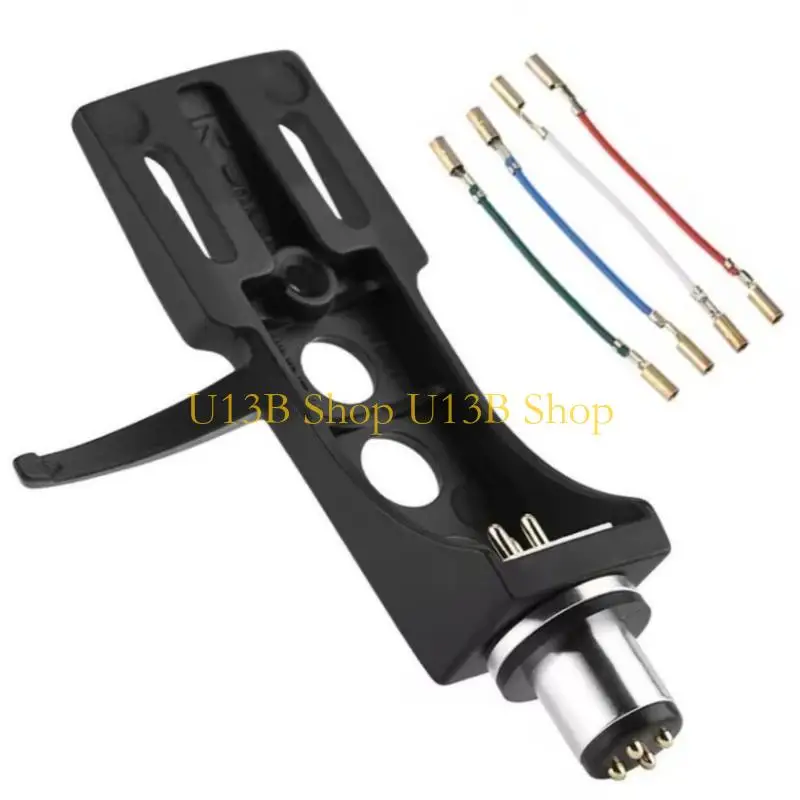 u13b 4pin turntable headshell مع الأسلاك بديلة بديل حامل القرص الدوار