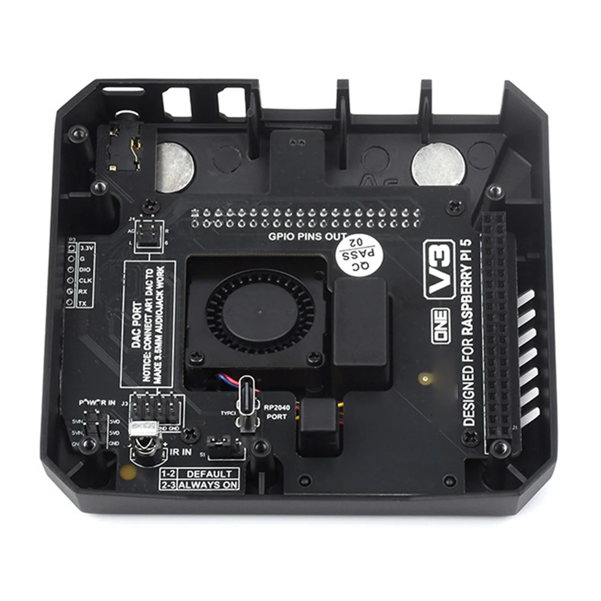 Корпус AD41-PI5-CASE-ARGON-ONE Встроенный активный охладитель для Raspberry