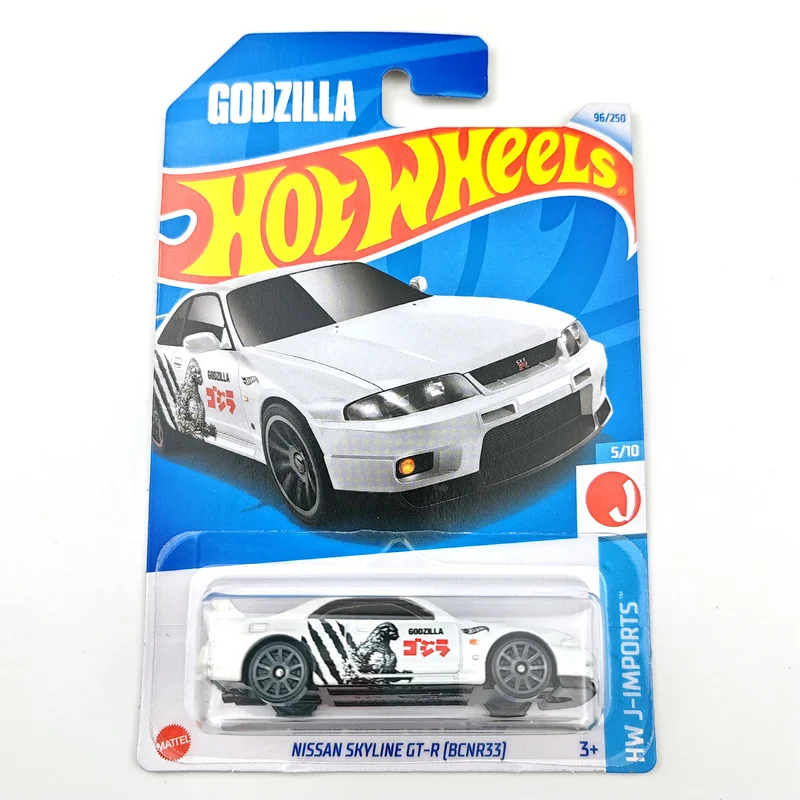 2024-96 Hot Wheels Cars NISSAN SKYLINE GT-R (BCNR33) 1/64 Metal Die-cast Model Cars Toy Vehicles