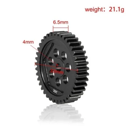 Metal Steel 39T 45T Spur Gear 32P 0.8M Main Gear 8053 for Traxxas TRX4 TRX6 1/10 RC Crawler Car Spare Parts Upgrade Accessories