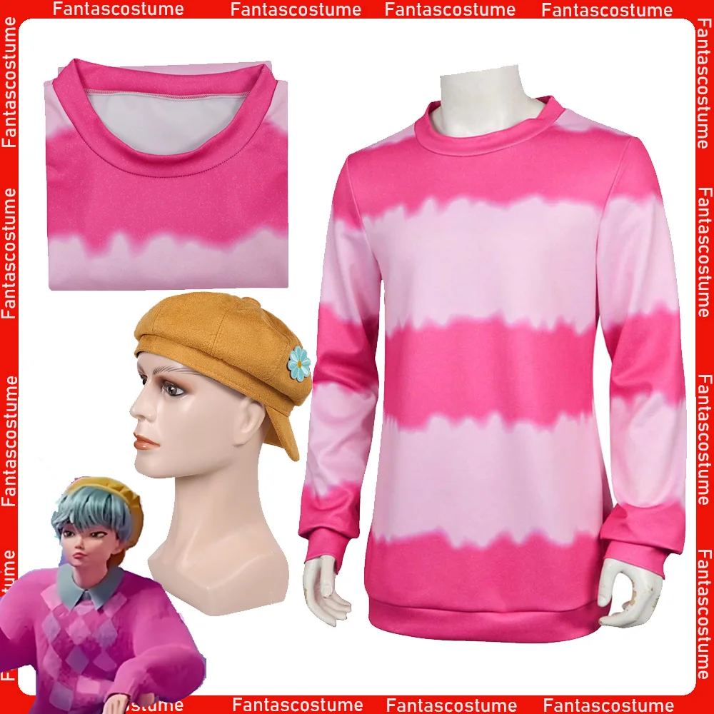 

Baby KPop Cosplay T-Shirt Cap Saja Roleplay Boys Clothing 2025 Demon Cartoon Hunters Costume Men Stage Performance Shirt Hat Set