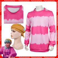 Baby KPop Cosplay T-Shirt Cap Saja Roleplay Boys Clothing 2025 Demon Cartoon Hunters Costume Men Stage Performance Shirt Hat Set