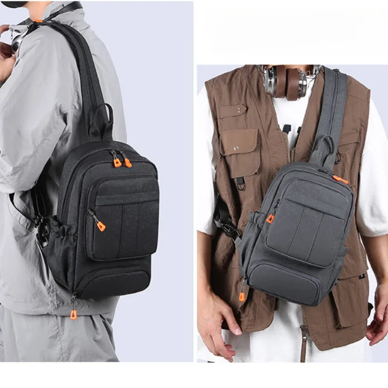 2024New Multifunctional Chest Sling Bag Blocking Sling Backpack Crossbody Chest Bag Daypack for Hiking Travel