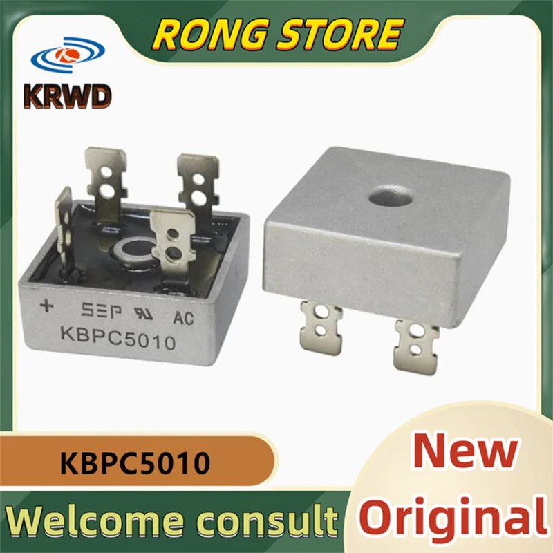 10PCS New Original KBPC5010  35A 50A1000V DIP-4