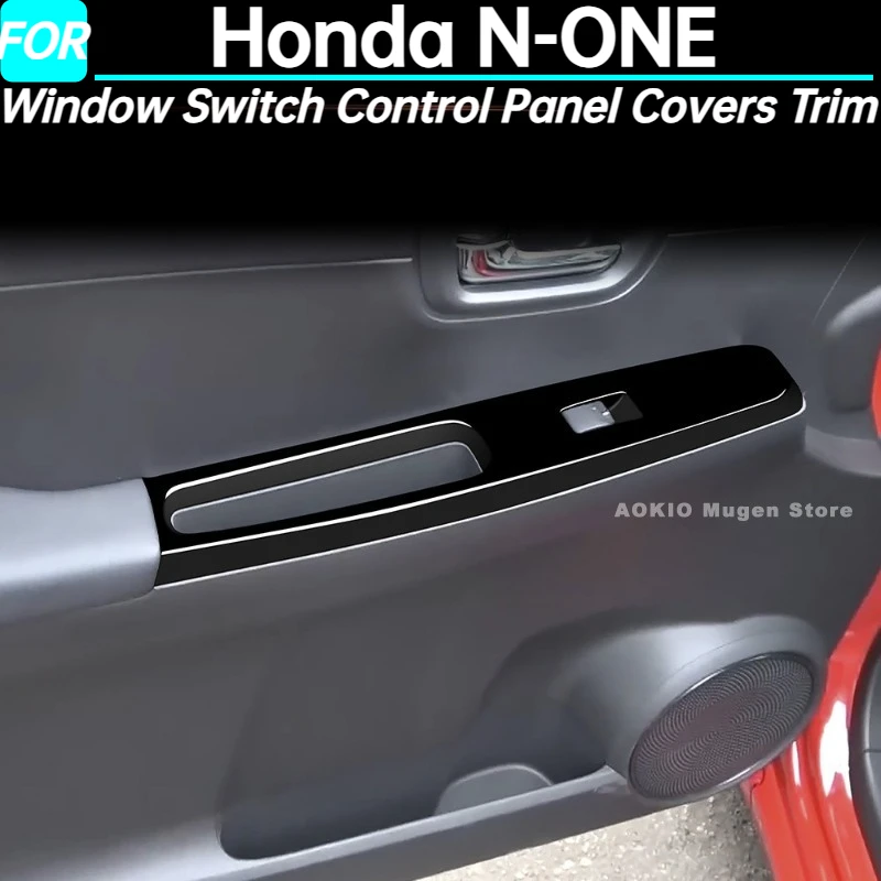 

Чехлы на панели управления переключателем окна автомобиля, накладка для Honda N-ONE, аксессуары для интерьера 2021, для правого руля