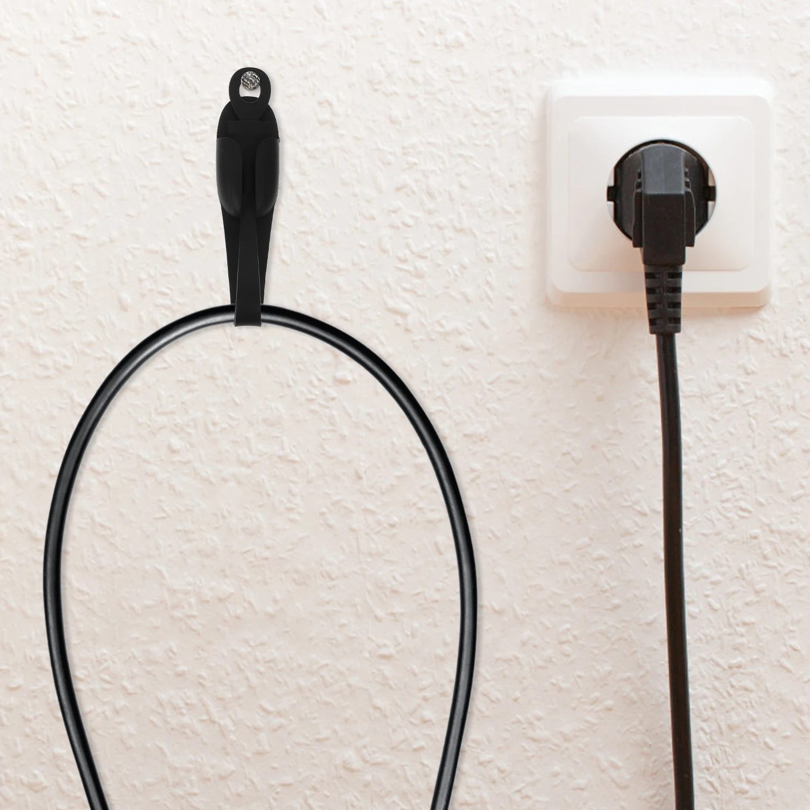 

Multifunctional Kitchen Cord Organizer Winder Silicone Wire Keeper Self Adhesive Cord Management Solution