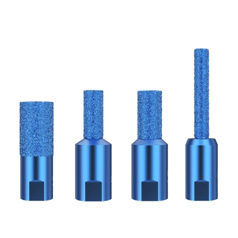 

4 Pcs 4 Pcs M10 Rotary File Drill Bits Hole Saw Clearing Slotting Trimming Tools Core Drill Bit Slotting Stone Drill Bit Glass