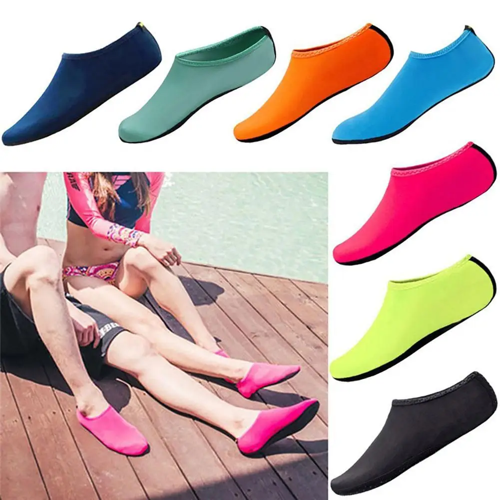 

1 Pair Men Women Summer Beach Shoes Non-slip Quick Dry Seaside Socks For Swimming Diving Snorkeling Surfing