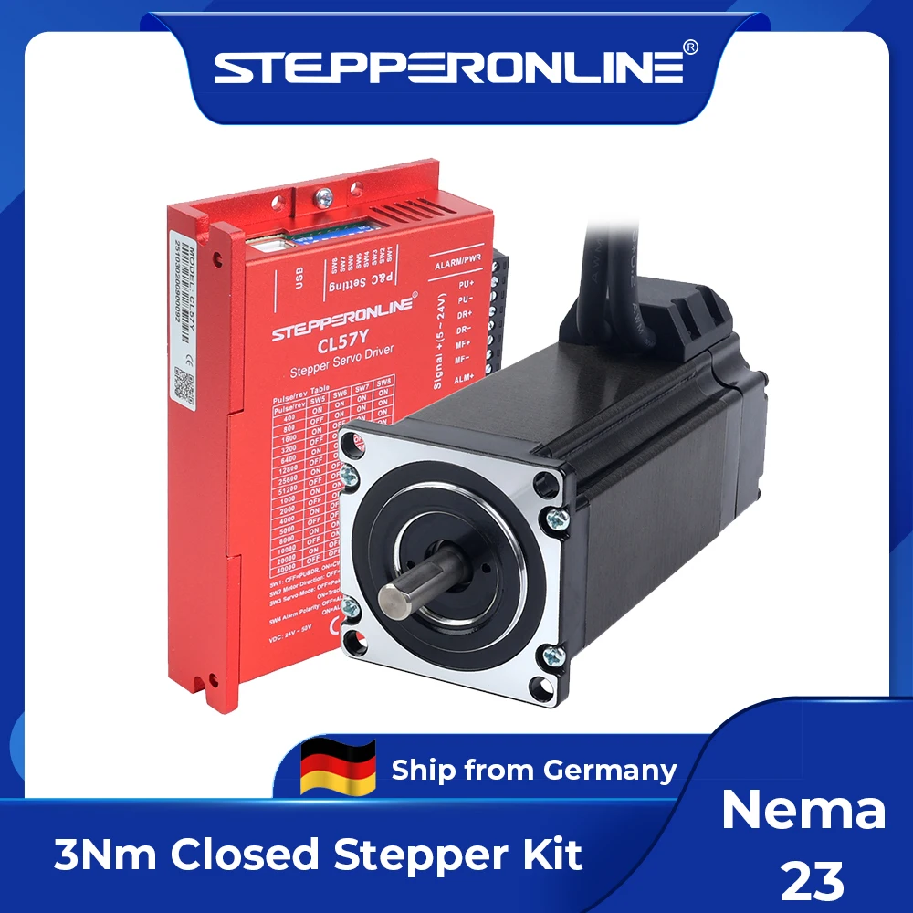 STEPPERONLINE DE Ship Nema 23 Schrittmotor mit Encoder 3 Nm Schrittmotortreiber mit geschlossenem