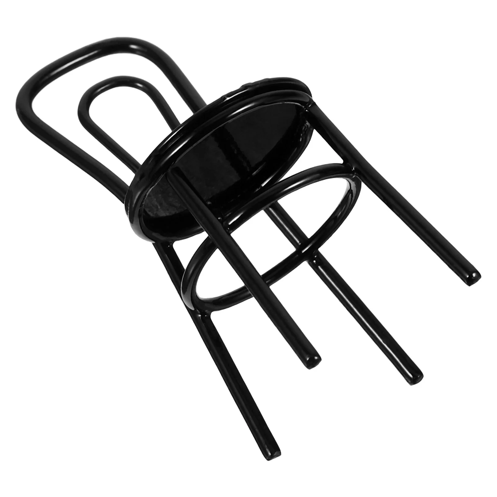 Mini Alloy Bench Furniture Accessories Toy House Model Miniature Iron Chair Ornament