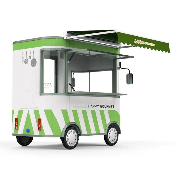 Mobile Food Van With Kitchen In Street Fast Food Car With Four Wheel Factory Direct Sale Mobile Fast Truck