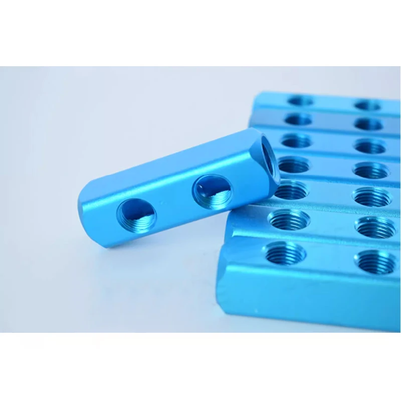 1Pcs Pneumatic Accessories Multi-Pipe Air Distribution Manifold With SML Base AL-Position 1/4 Thread Pneumatic Quick Connector