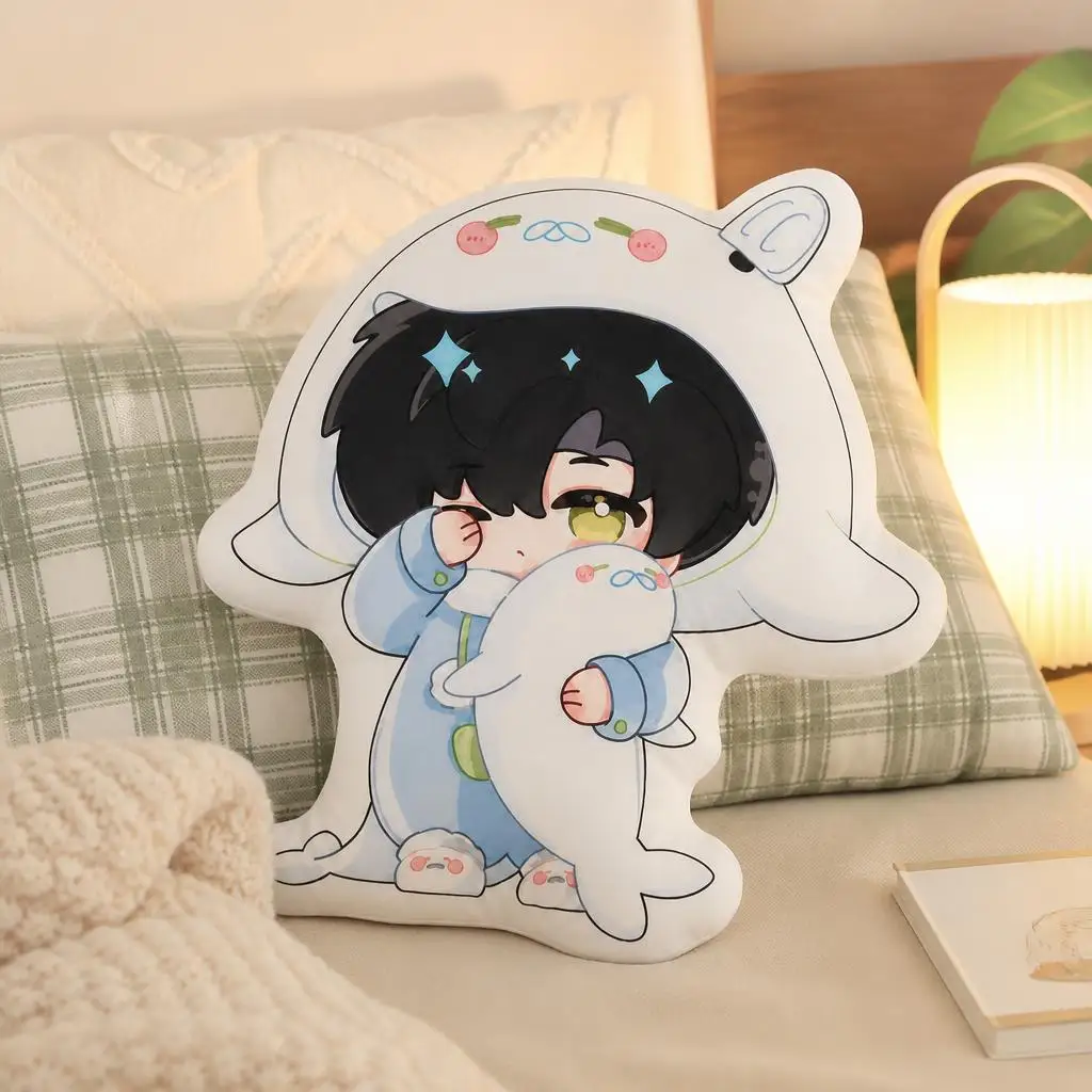 Love And Deepspace Zayne Chibi Plush Pillow Cushion Irregular Stuffed Throw Pillow Home Decor Gift Sofa Bed Couch