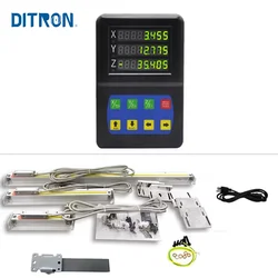 DITRON Dro 1/2/3 Axis Digital Readout Kit 50-1000mm righello a griglia ottica Encoder lineare in scala di vetro per fresatrice per tornio