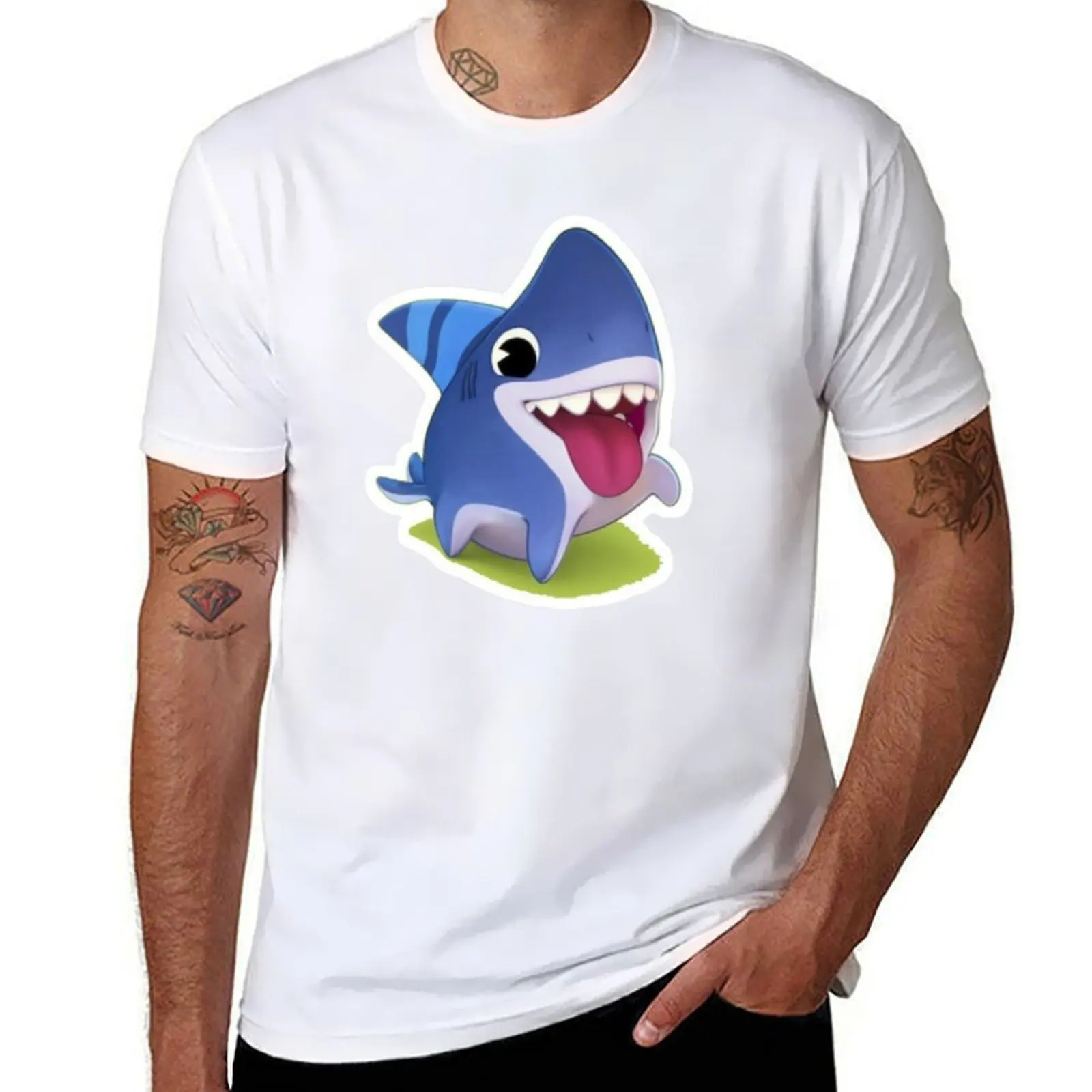 

funny cotton percent man t man Sharkdog shirt t man shirt t luxury 100 The shirts T-Shirt for