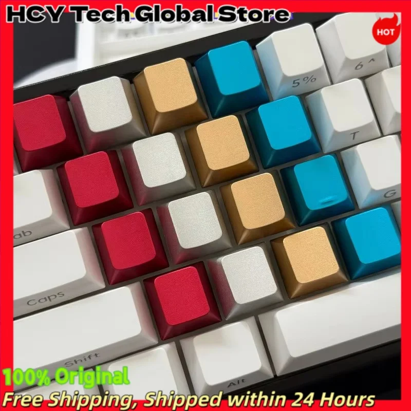 HCY Aluminum Alloy Metal Cherry R1-R4 Profile Home Key Mechanical Keyboard Custom Artisan Keycap PC Gaming Keyboard Point Keycap