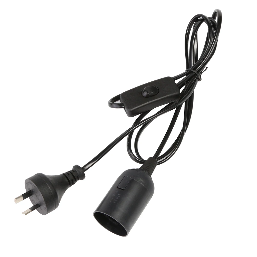 

1.8m Power Cable E27 Lamp Bases Power Saving with Switch for LED Bulb Pendant Hanging Lamp Suspension Socket Holder