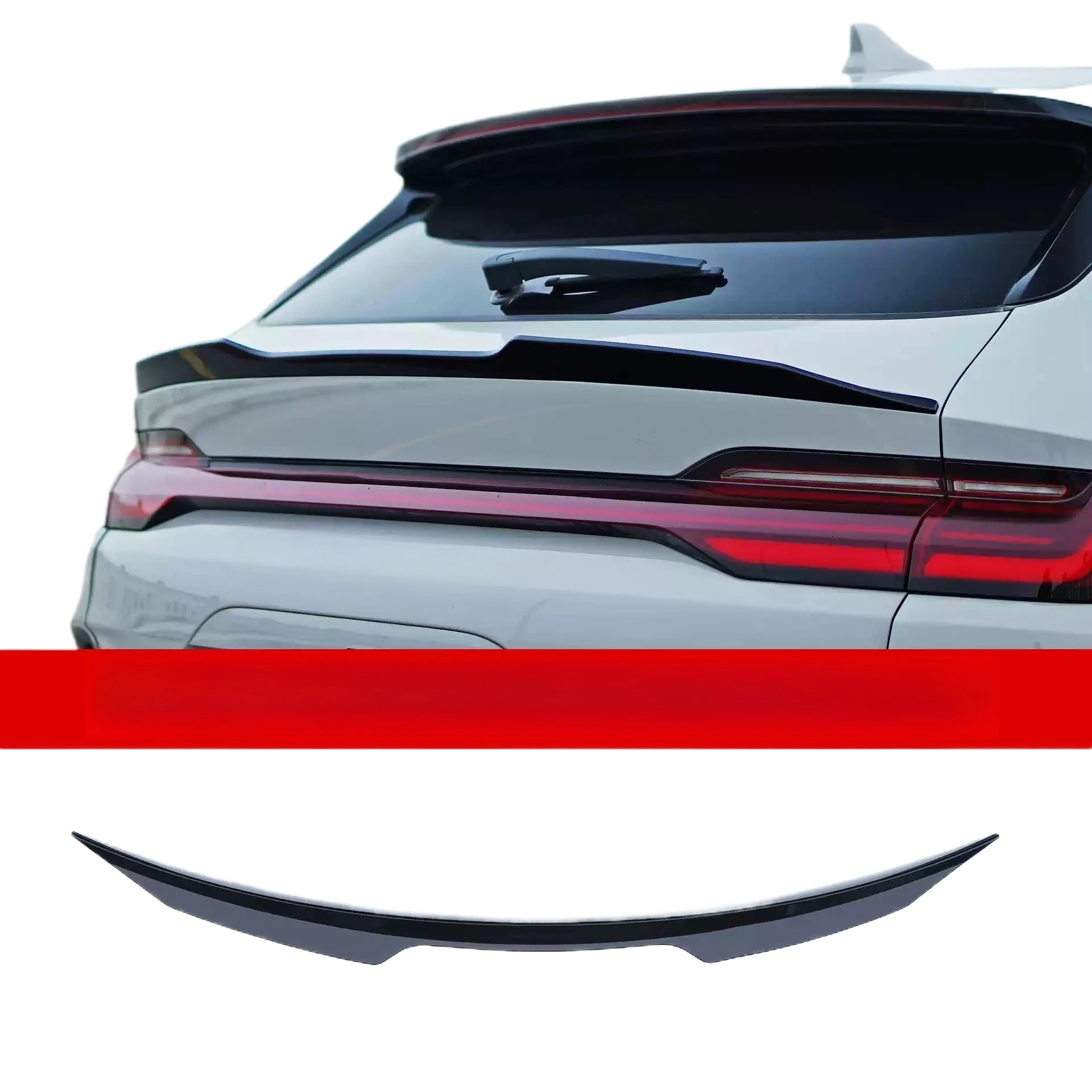 Rear Spoiler Top Wing Middle Wing Body Trim For BYD Song Plus DMI EV 2023‑2025 Car Exterior Modification Accessory