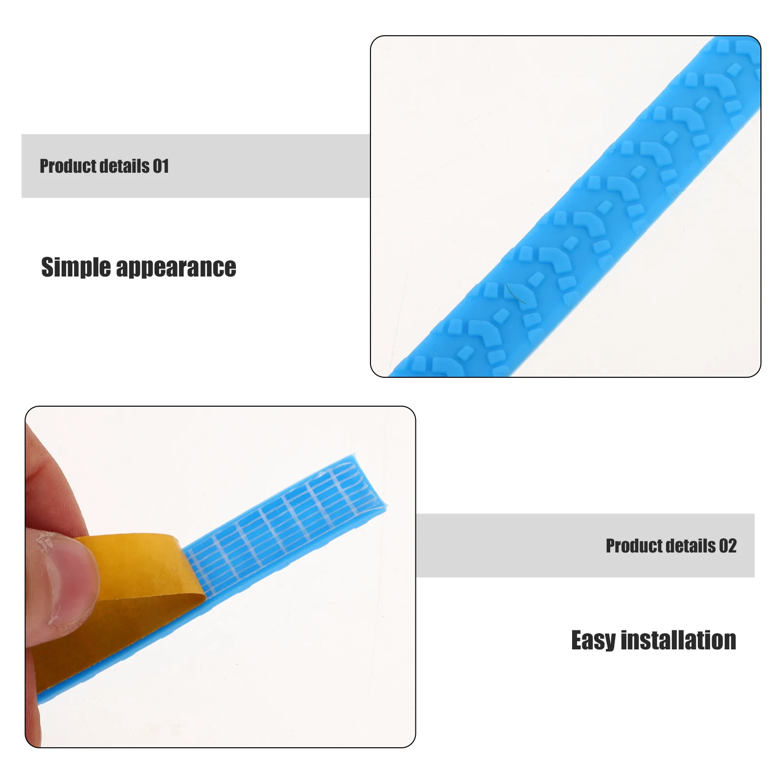 4Pcs 실리콘 수하물 바퀴 보호 커버 소음 감소 충격 방지 랩 범용 가방 바퀴 바닥 보호기 블루