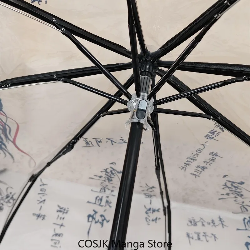 Anime Mo Dao Zu Shi Anime Transparent PVC Umbrella Automatic Manual Foldable Sun Rain Umbrella Suitable for Cosplay Costume Prop view 4